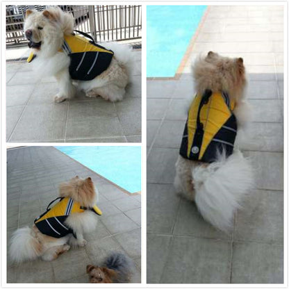 Premium Dog Life Jacket with Rescue Handle & Reflective Safety Strips | Adjustable Buoyancy Vest for Swimming, Boating & Water Adventures