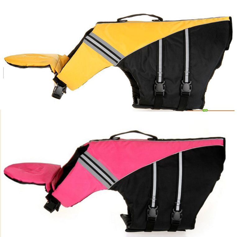 Premium Dog Life Jacket with Rescue Handle & Reflective Safety Strips | Adjustable Buoyancy Vest for Swimming, Boating & Water Adventures