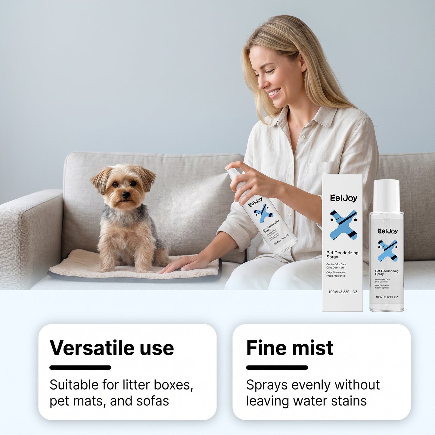Vaporisateur désodorisant pour animaux de compagnie